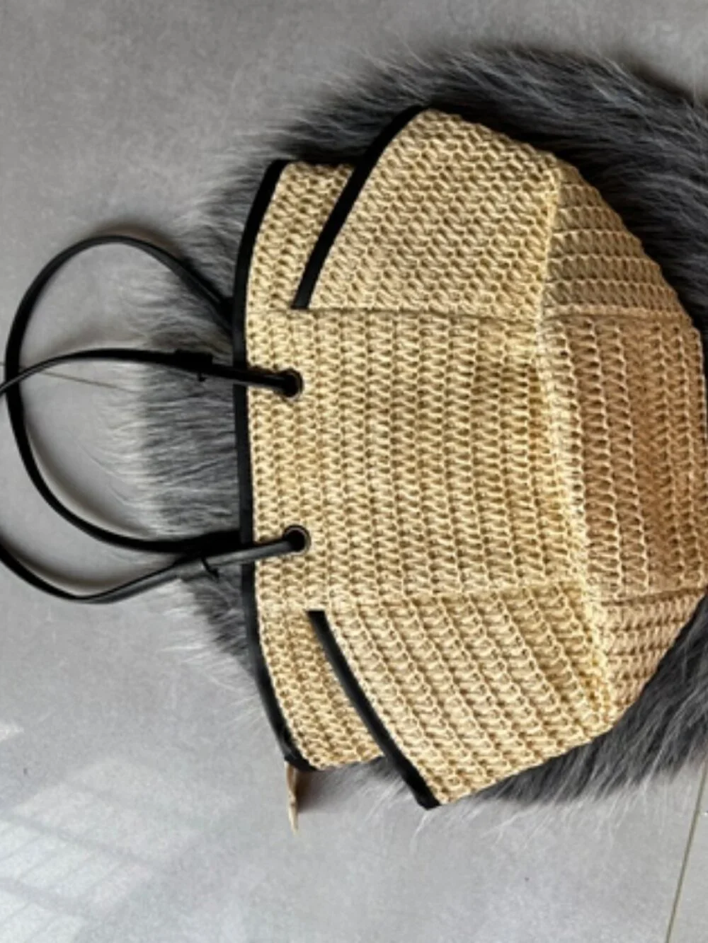 🧿Yves Saint Laurent🧿 straw woven tote bag